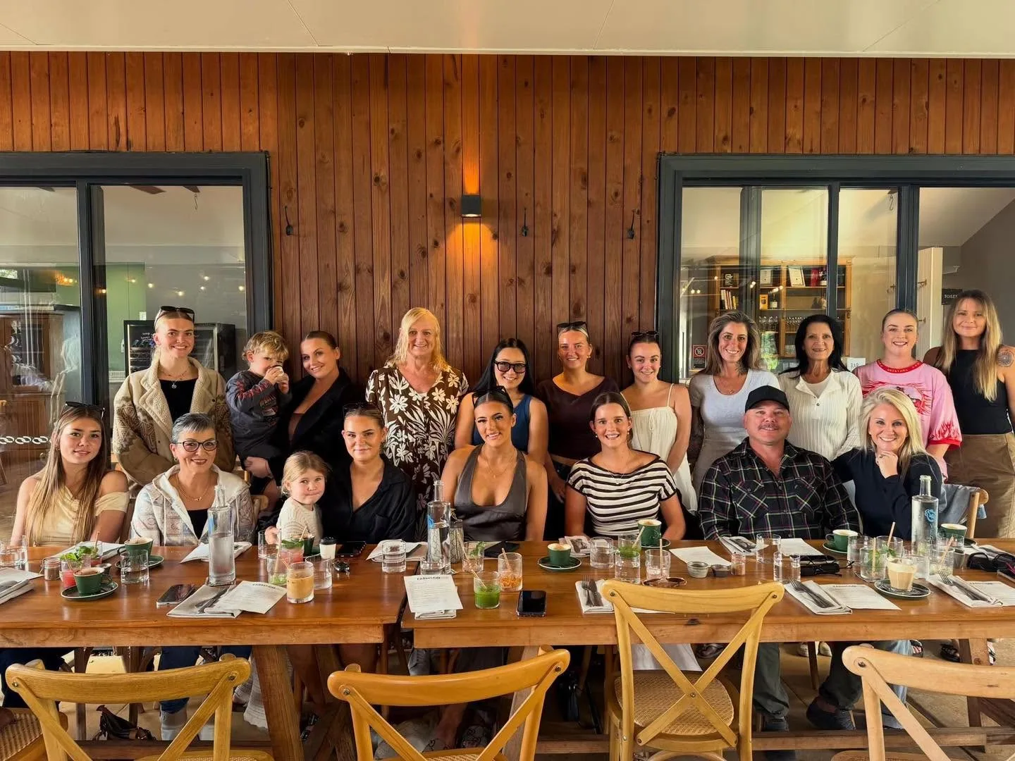 The Cherubs team together at a team lunch